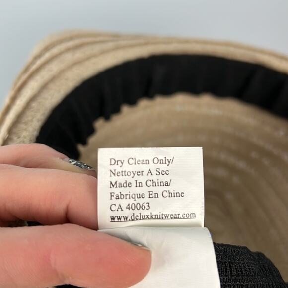 DeLux striped banded brimmed hat - Picture 4 of 6